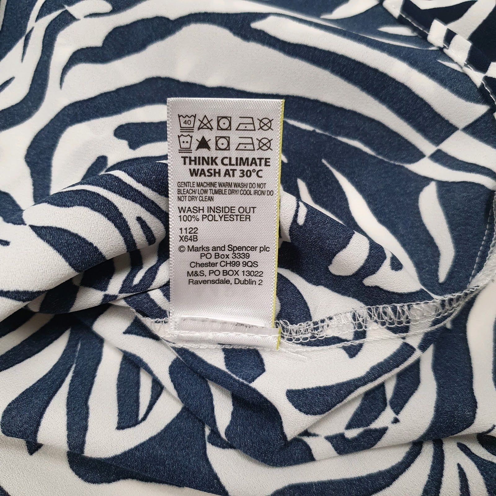 Womens White M&S   Shirt