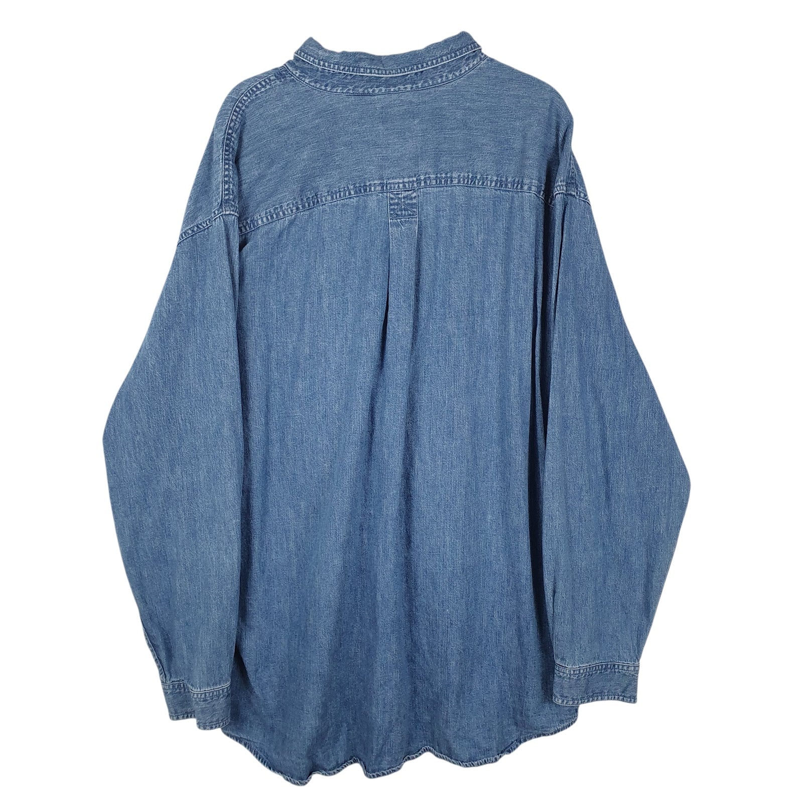 Mens Blue L.L.Bean Denim  Shirt