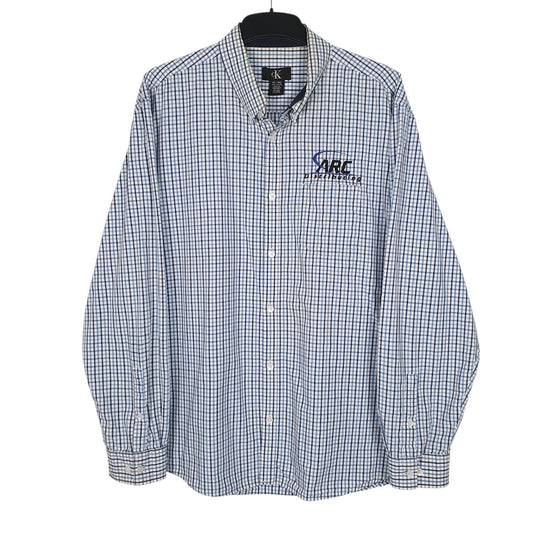 Mens Blue Calvin Klein  Long Sleeve Shirt