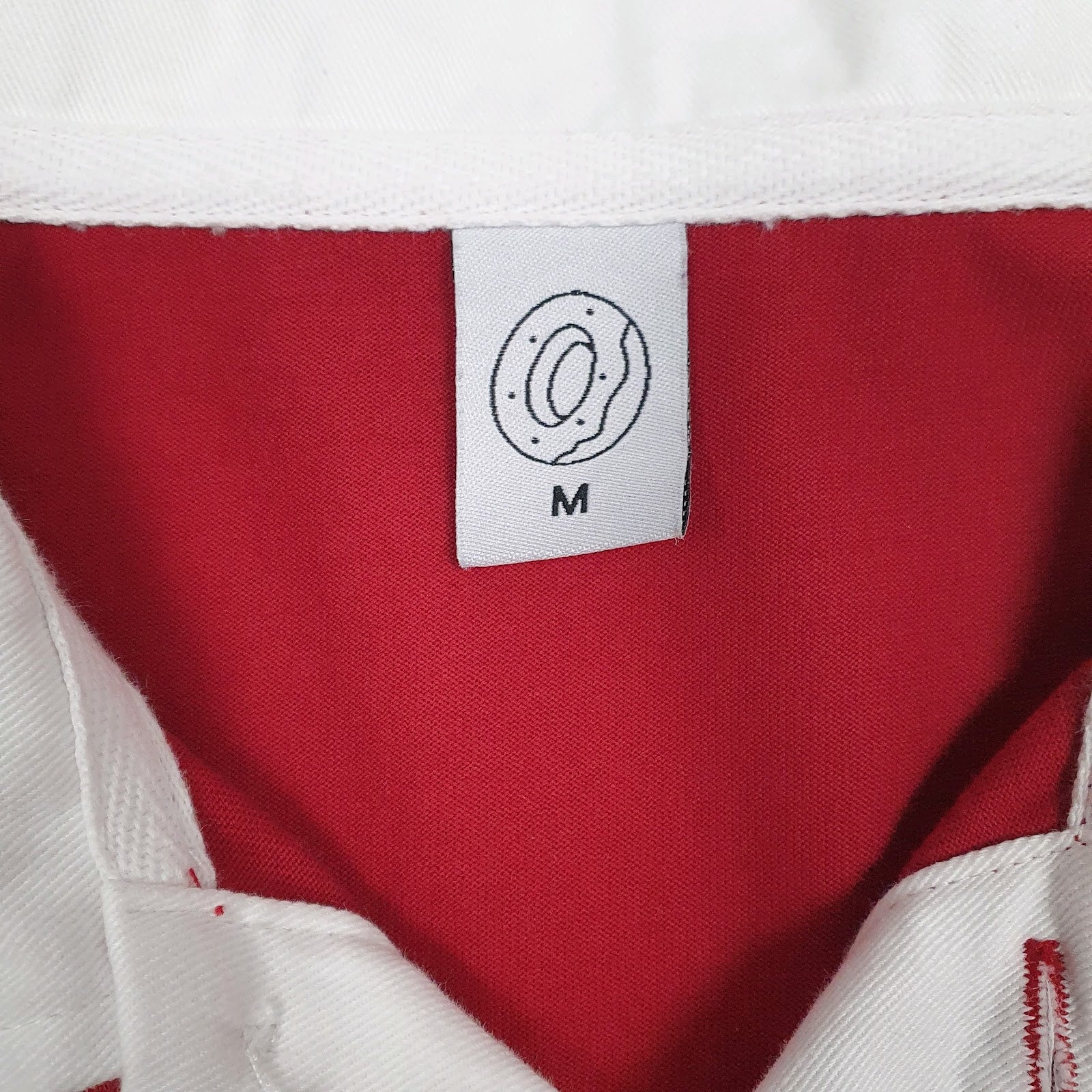Mens Red Odd Furure Rugby Spellout  Polo Shirt