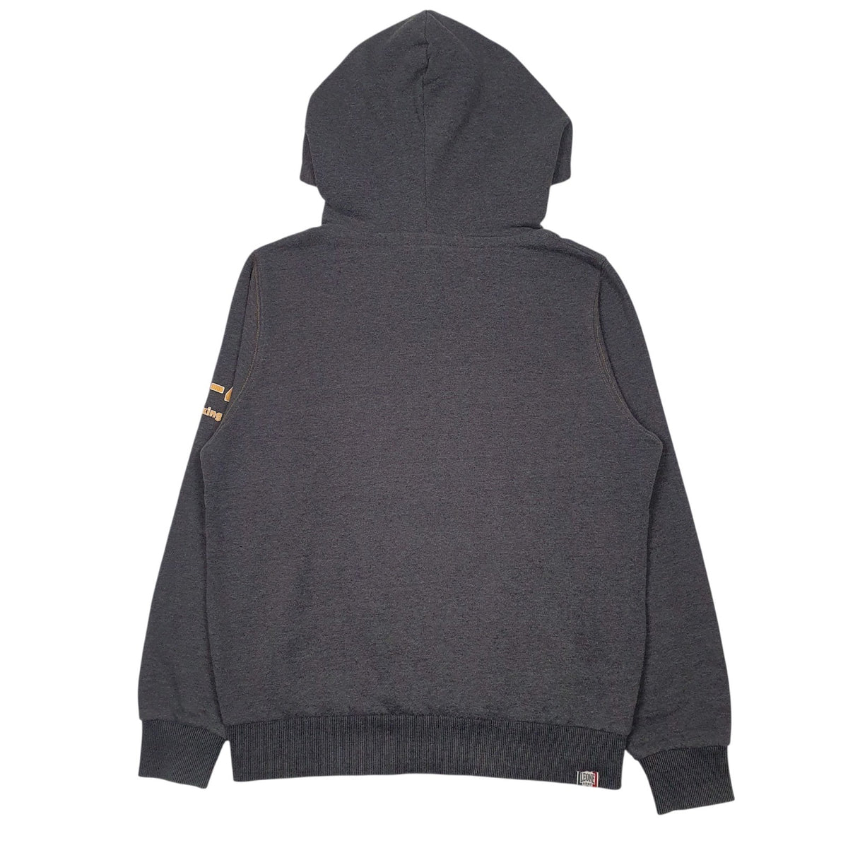 Mens Grey Leone Boxing Hoodie Jumper