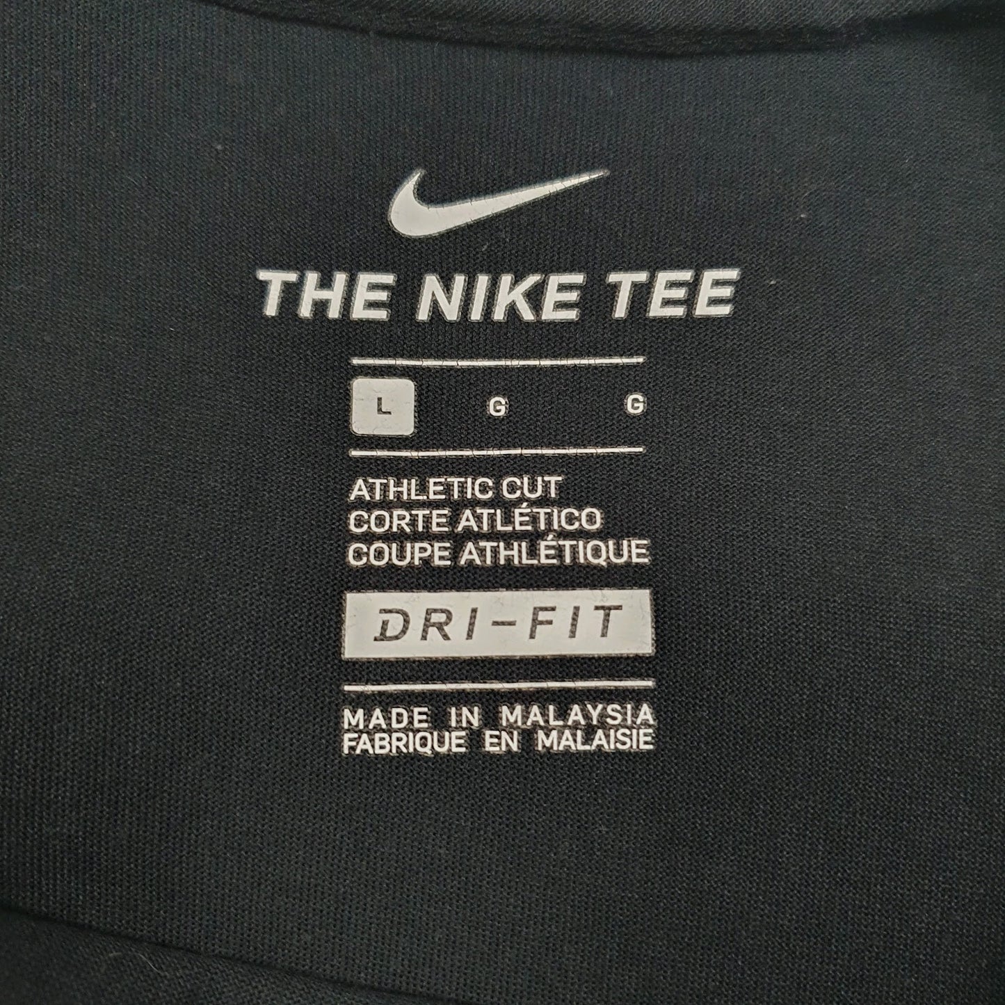 Mens Black Nike Dri-Fit  T Shirt