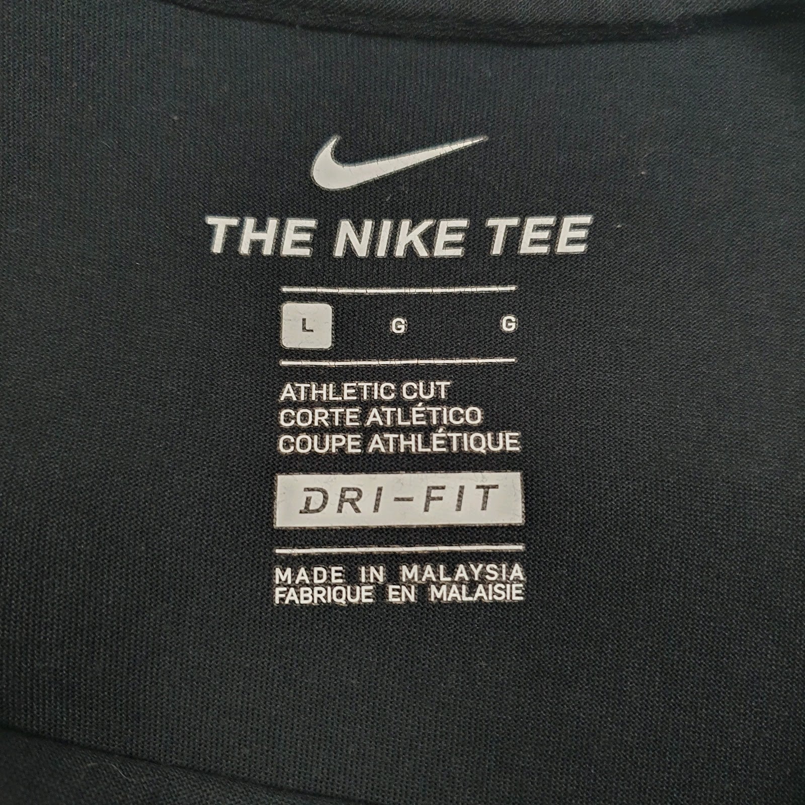 Mens Black Nike Dri-Fit  T Shirt
