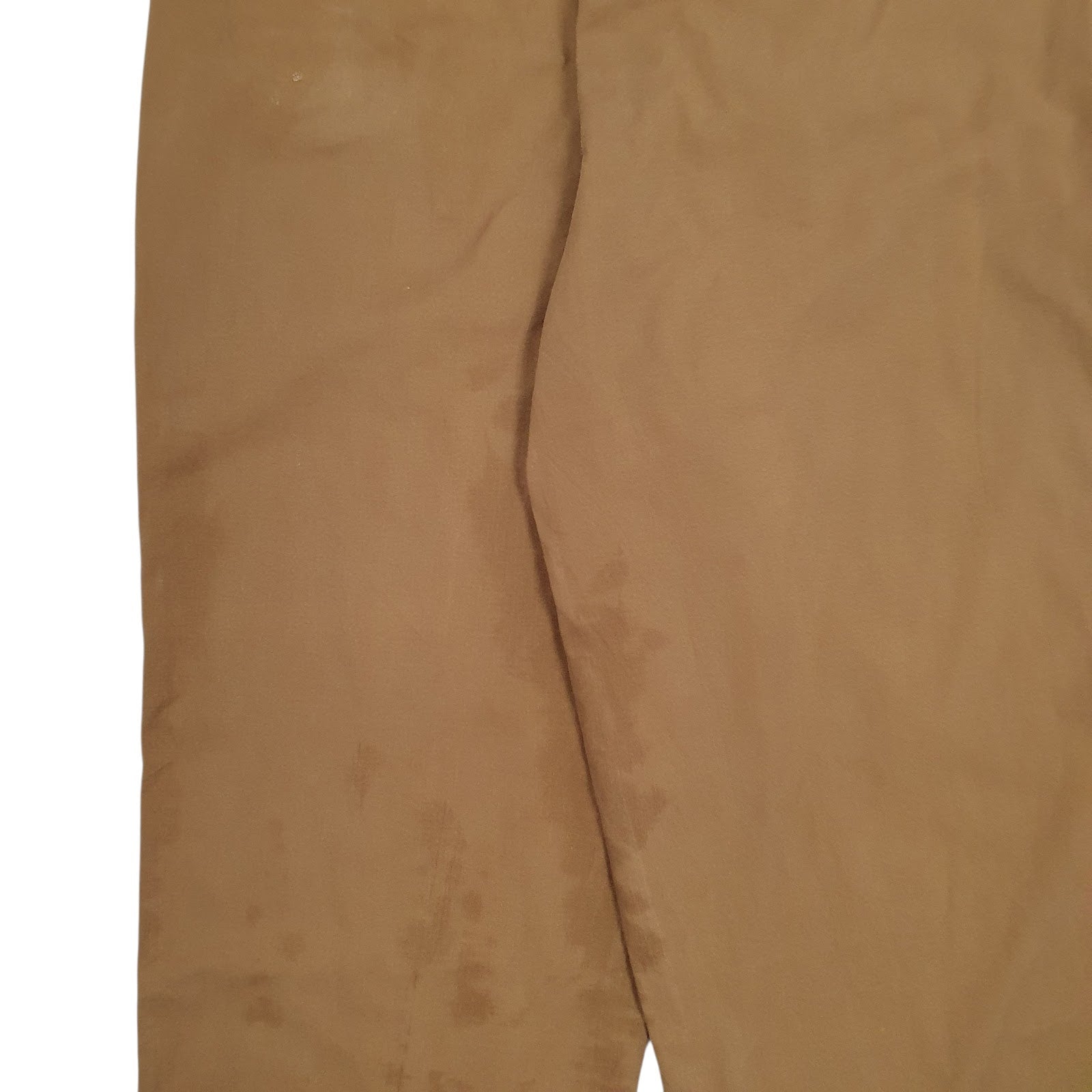 Mens Brown Polo Ralph Lauren Vintage 90s Made In USA Pleated  Trousers