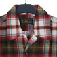 Mens Burgundy Sasa Plaid Flannel  Shirt