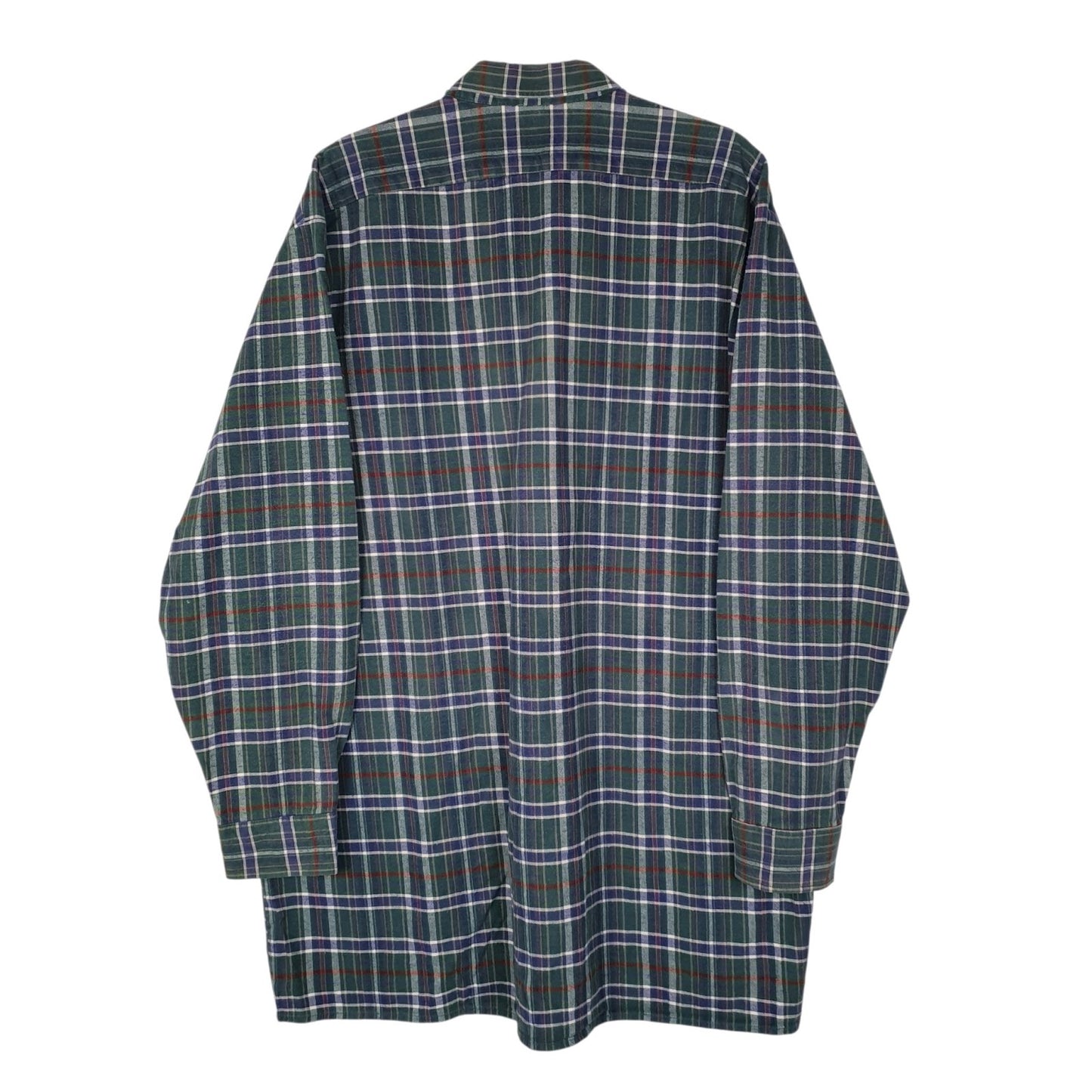 Mens Green CDM Plaid Flannel  Shirt