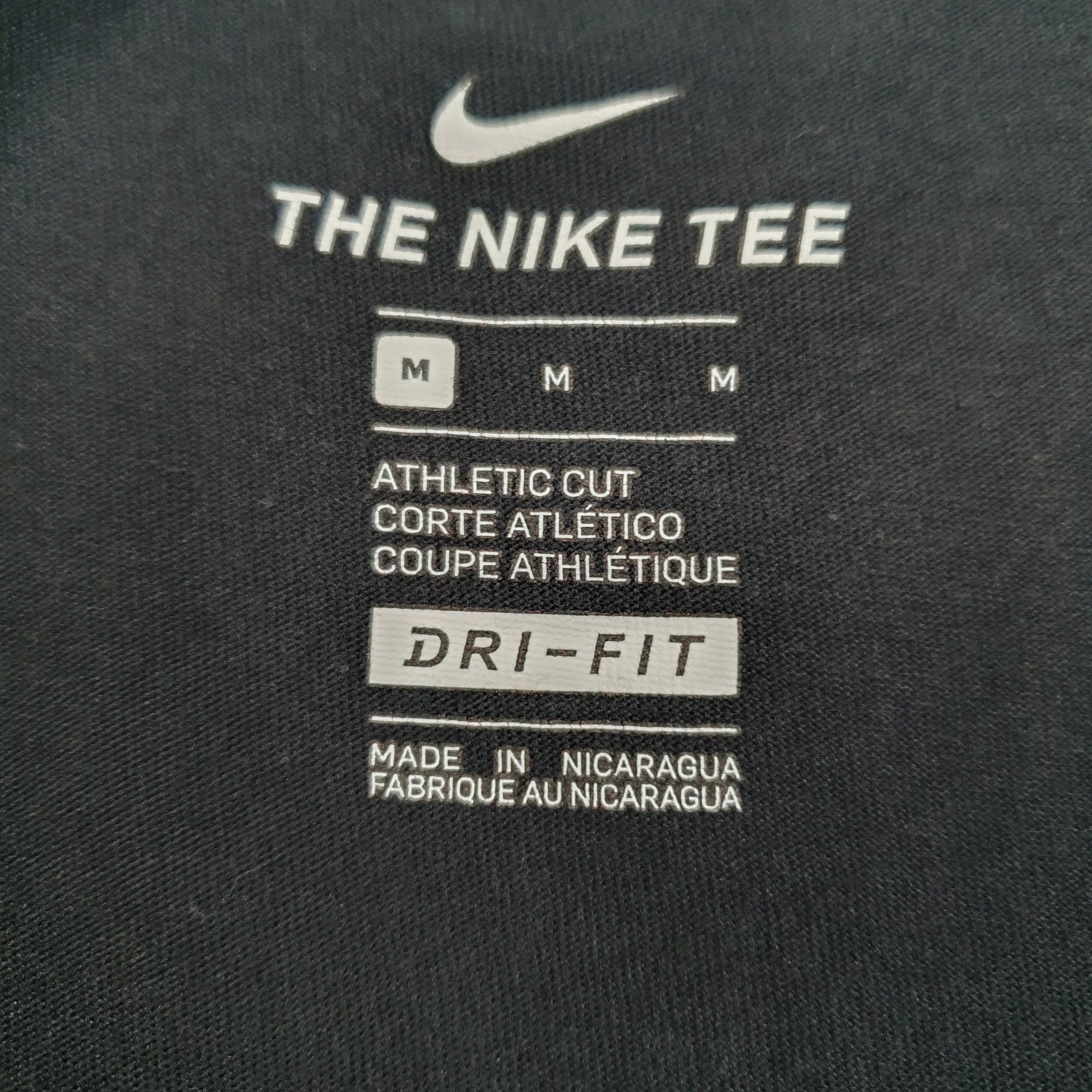 Mens Black Nike Dri-Fit  T Shirt