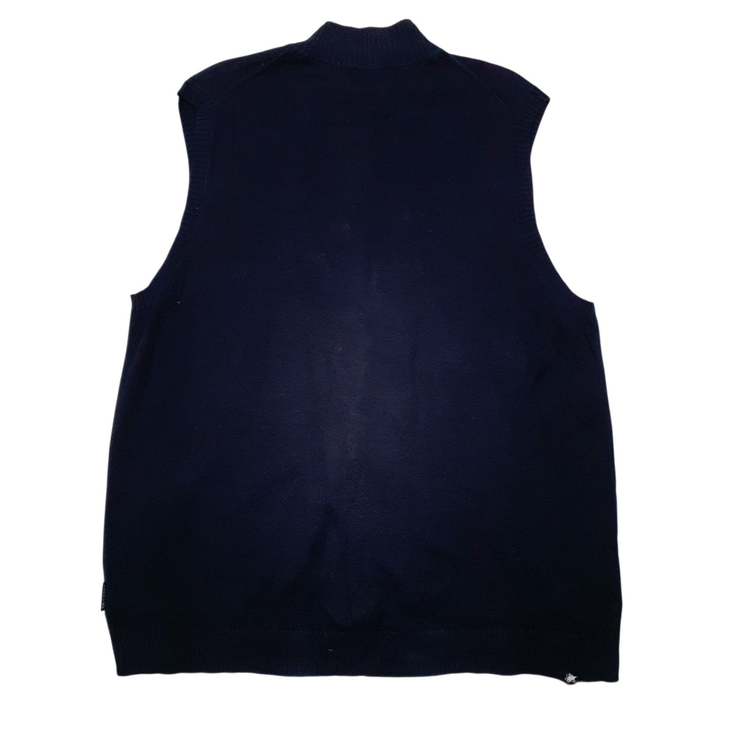 Mens Navy Chaps  Gilet Jumper