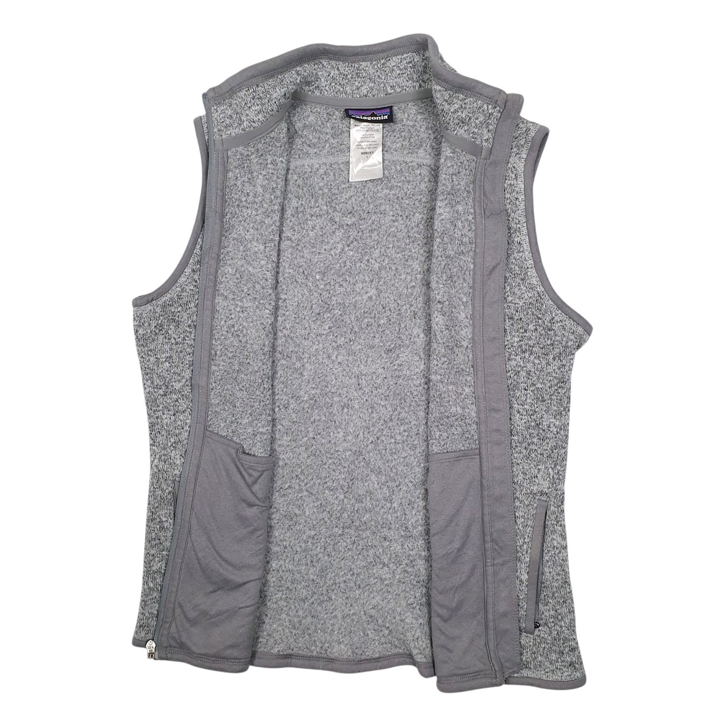 Womens Grey Patagonia Better Sweater Vest Bodywarmer Gilet Jumper