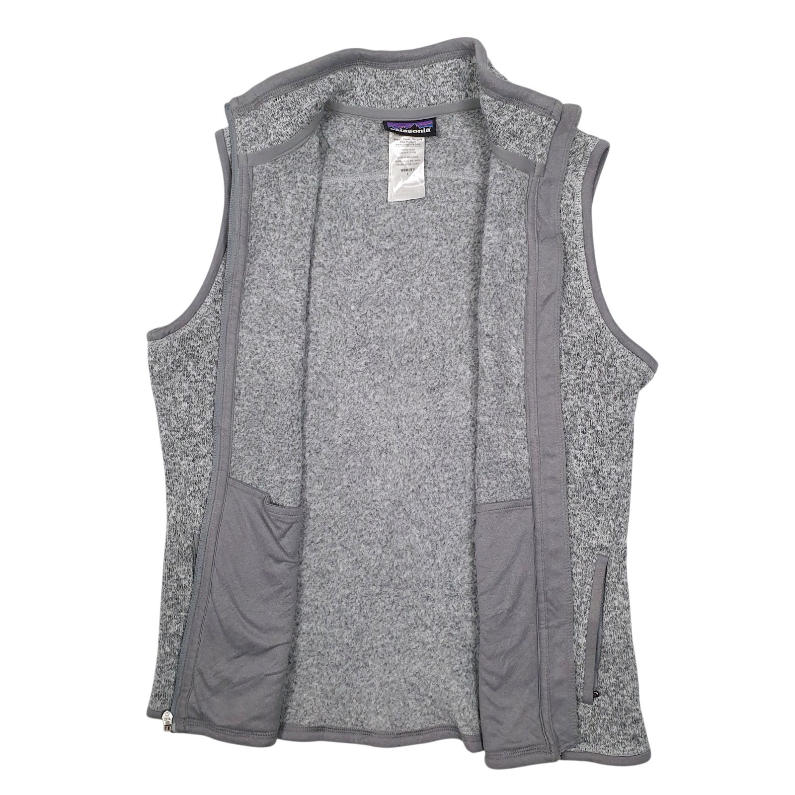 Womens Grey Patagonia Better Sweater Vest Bodywarmer Gilet Jumper