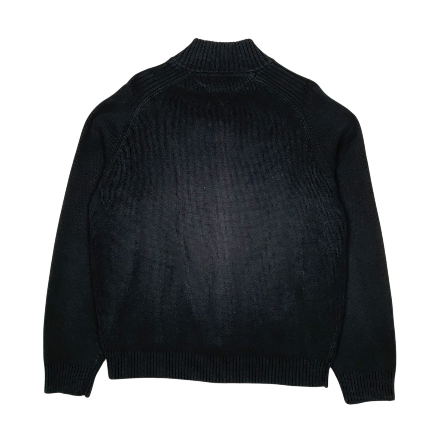 Mens Black Tommy Hilfiger  Full Zip Jumper