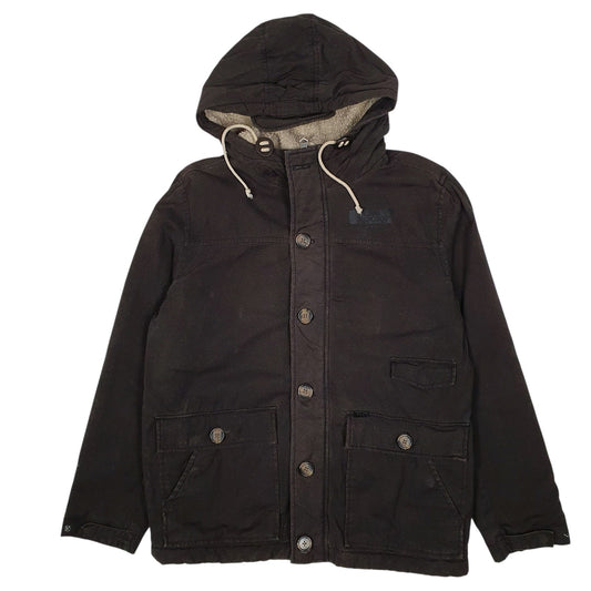 Womens Grey Lee Sherpa Lined Hoodie  Coat