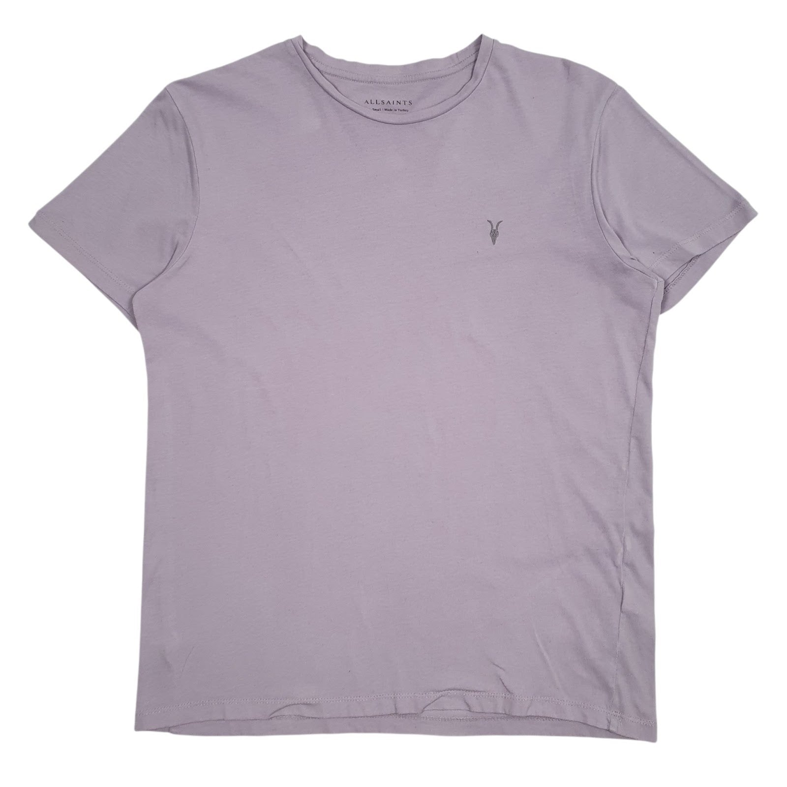 Mens Purple All Saints Slim Fit Short Sleeve T Shirt