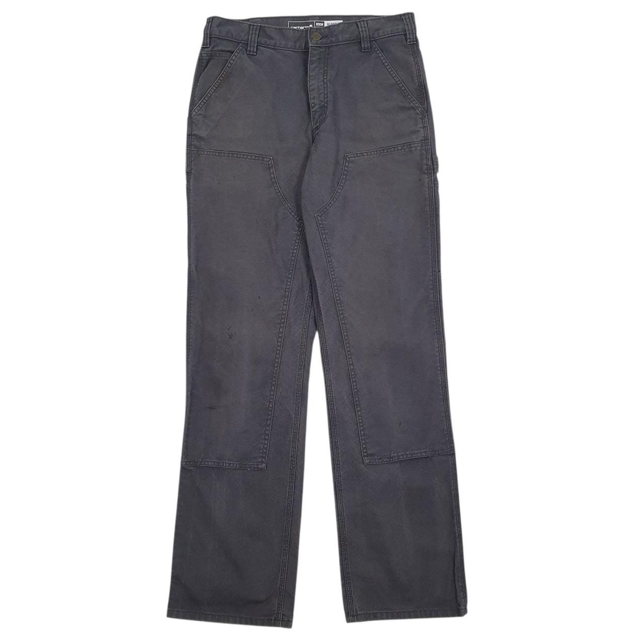 Mens Grey Carhartt Double Knee Carpenter Trousers