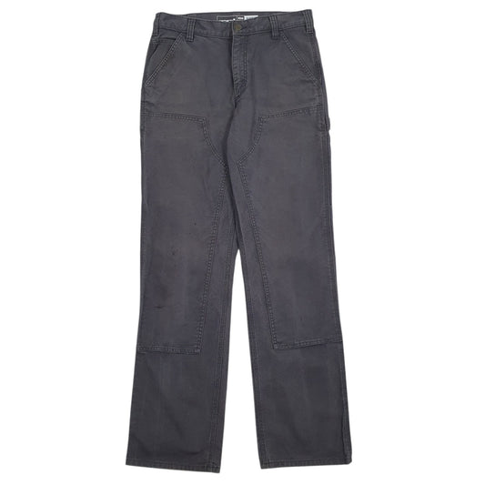 Mens Grey Carhartt Double Knee Carpenter Trousers