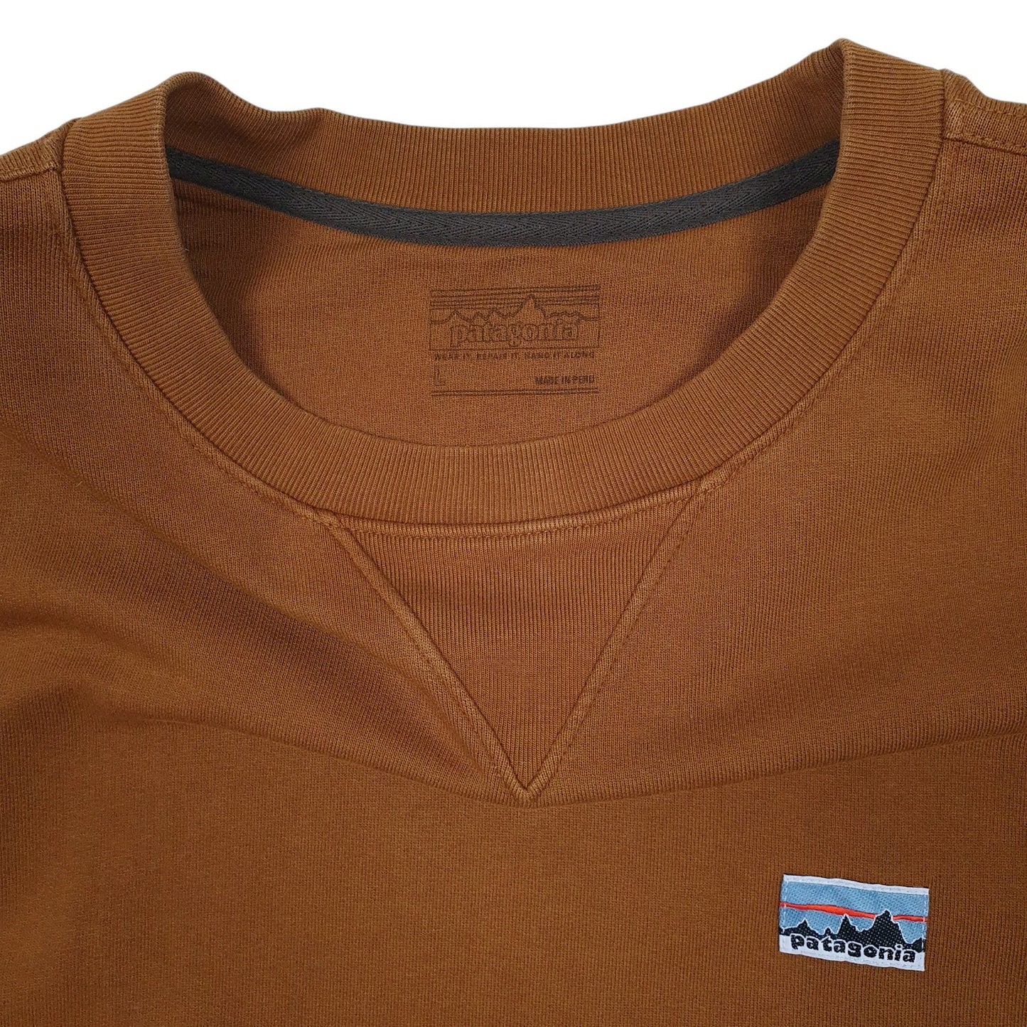 Mens Brown Patagonia  Crewneck Jumper