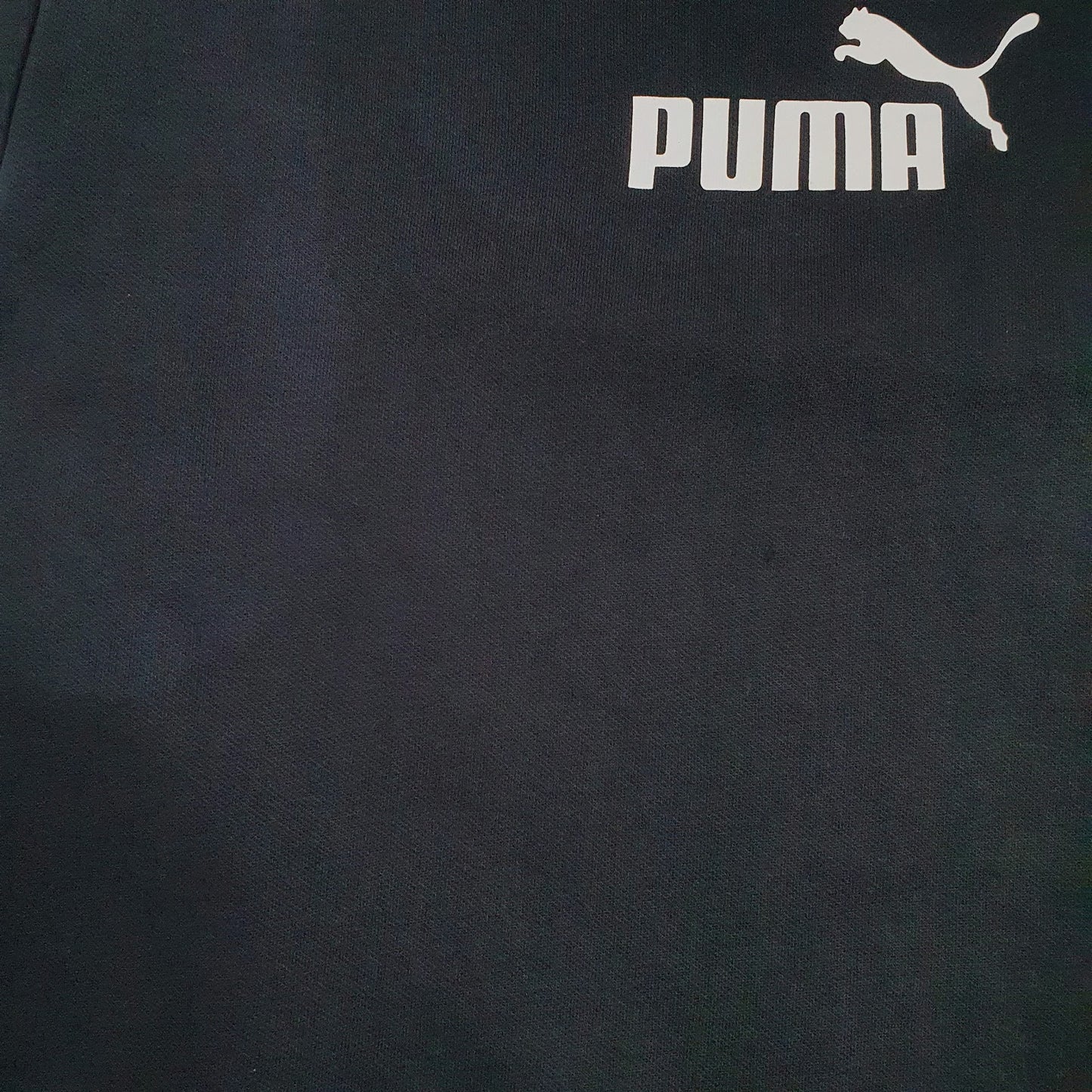 Mens Black Puma  Crewneck Jumper