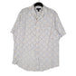 Mens White Lands End  Short Sleeve Shirt
