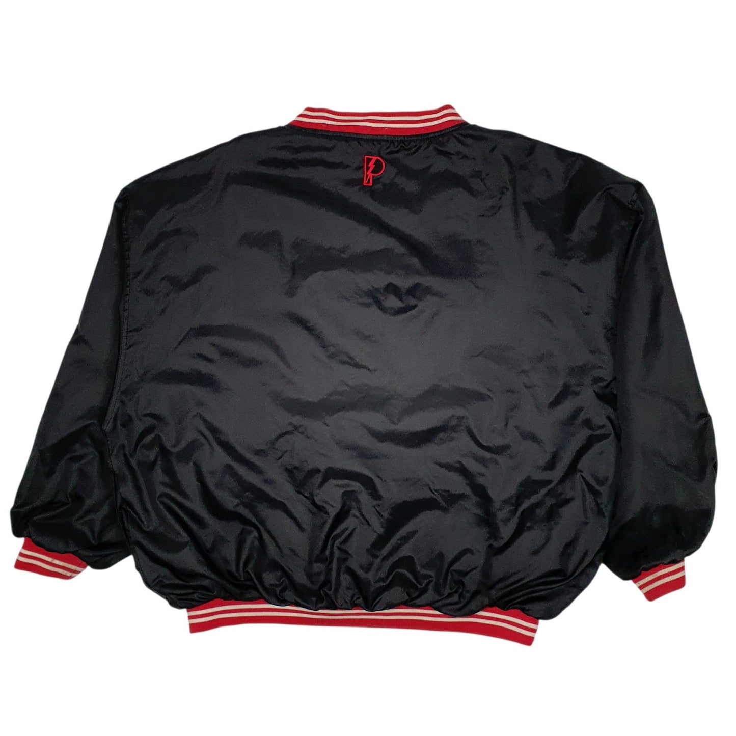Mens Black Pro Player Vintage 90s NBA Chicago Bulls Pullover V Neck Coat