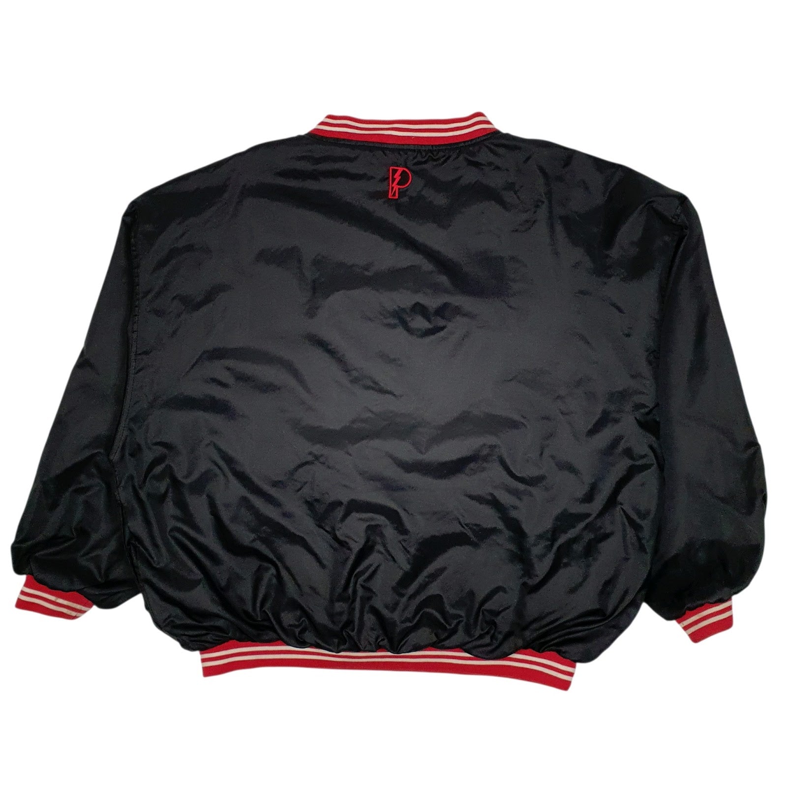 Mens Black Pro Player Vintage 90s NBA Chicago Bulls Pullover V Neck Coat