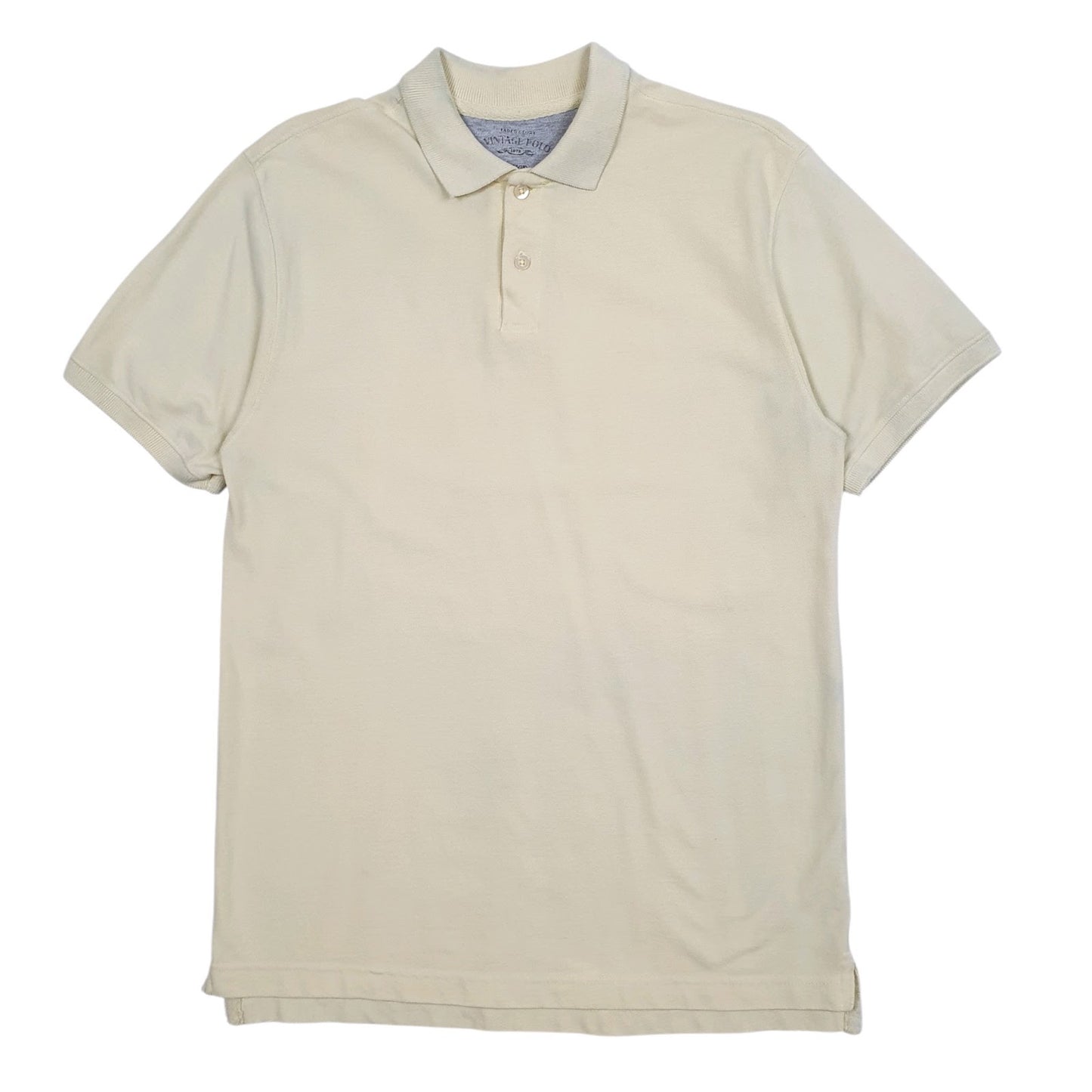 Mens Yellow Faded Glory  Short Sleeve Polo Shirt
