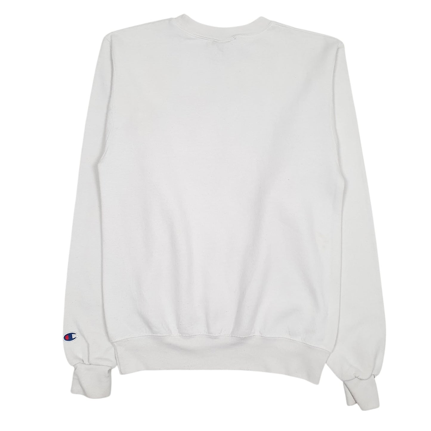 Mens White Champion Buffs Crewneck Jumper