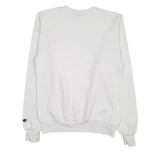 Mens White Champion Buffs Crewneck Jumper