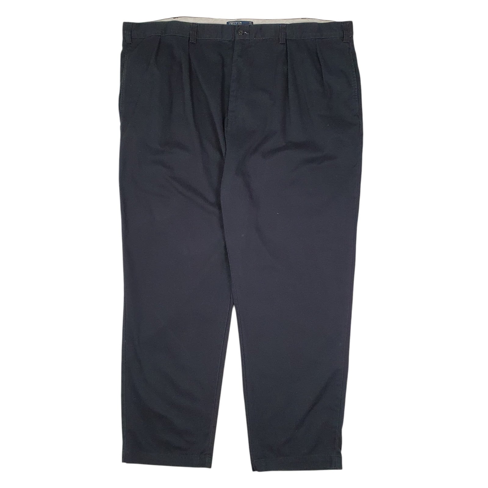 Mens Navy Polo Ralph Lauren Hammond Pant Double Pleated Chino Trousers