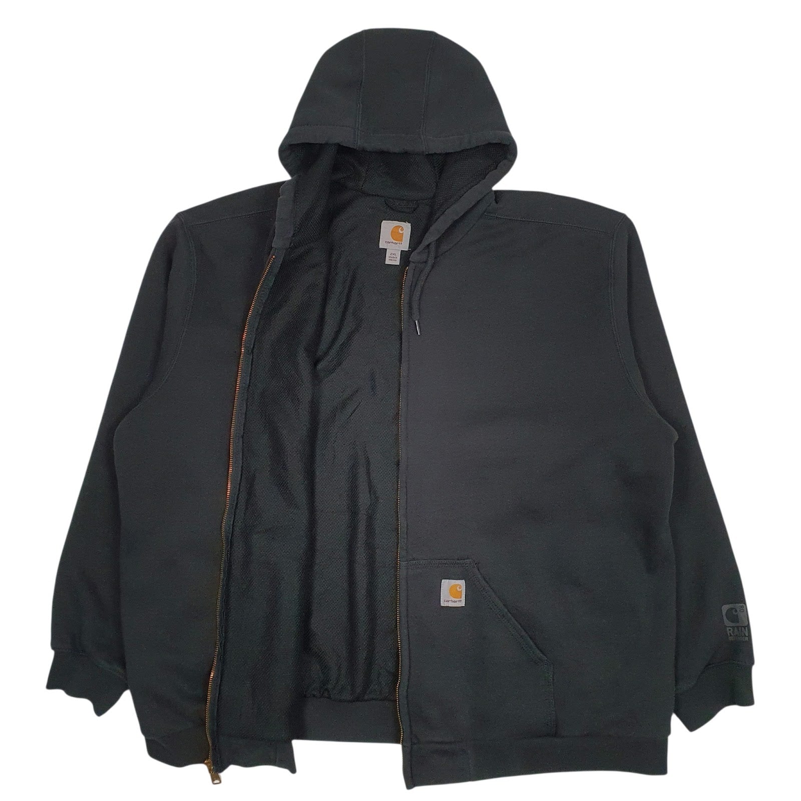 Mens Black Carhartt  Full Zip Jumper