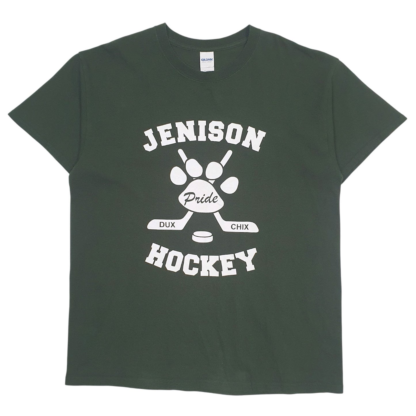 Mens Green Gildan Jettison Hockey Short Sleeve T Shirt
