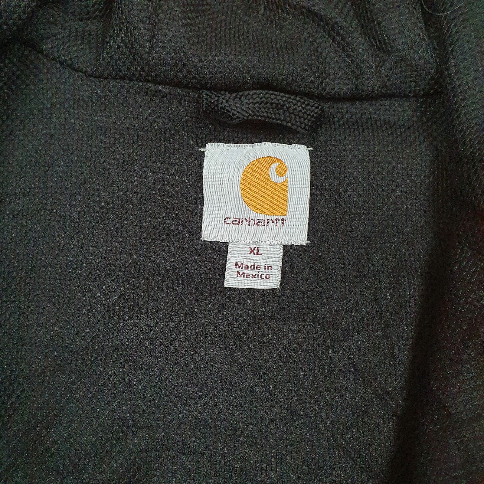 Mens Orange Carhartt Workwear Hi-Vis Full Zip Jumper