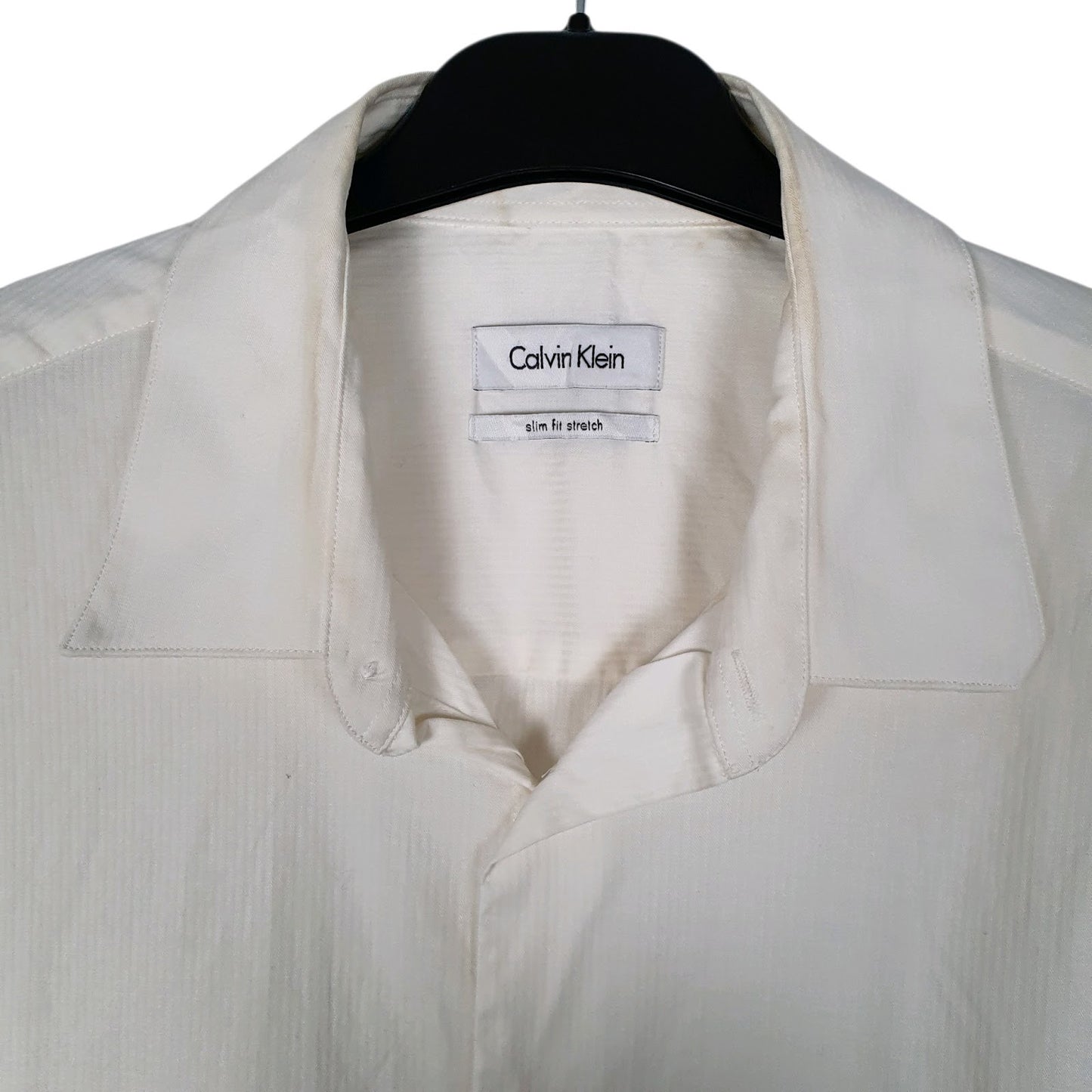 Mens White Calvin Klein   Shirt