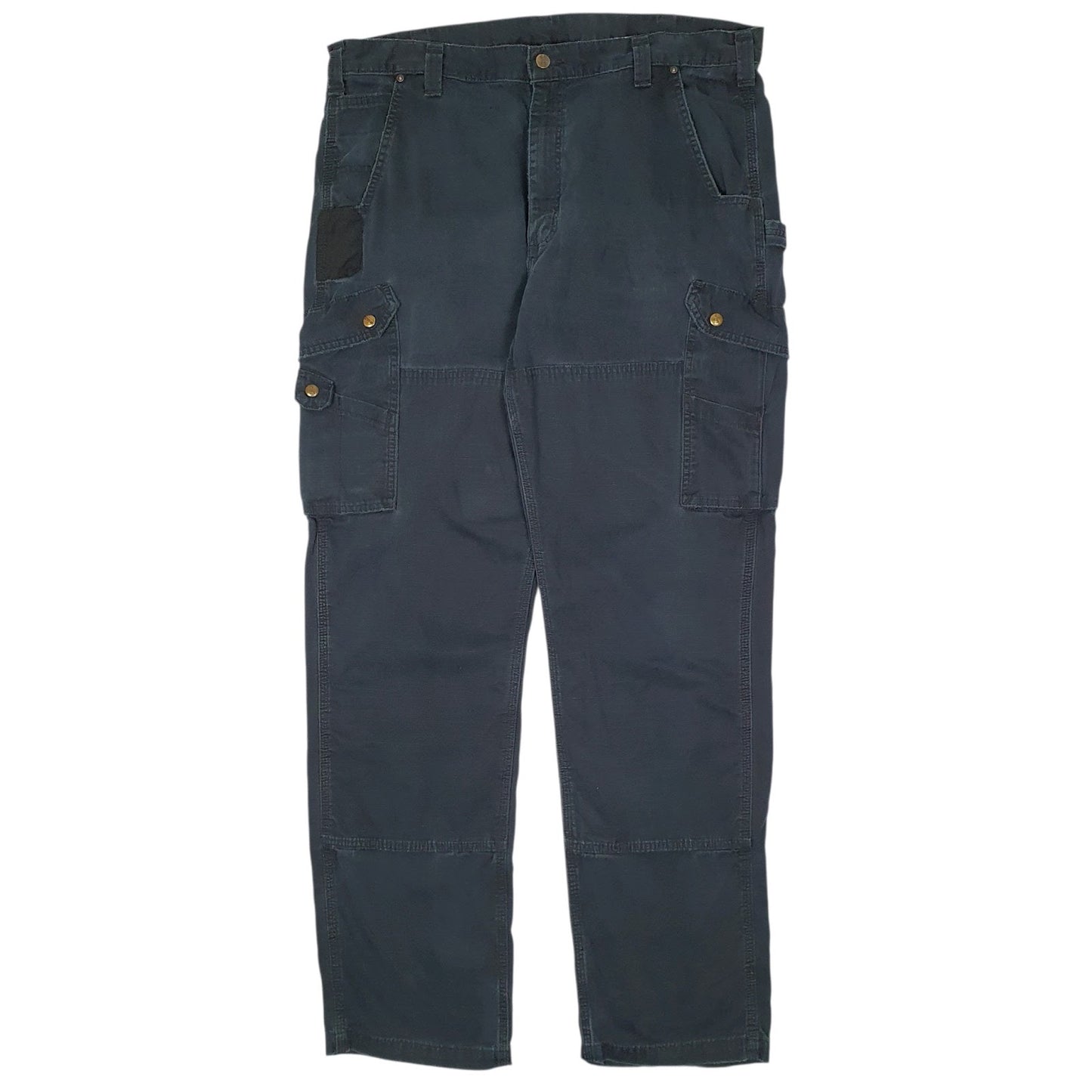 Mens Black Carhartt B342 Cargo Trousers