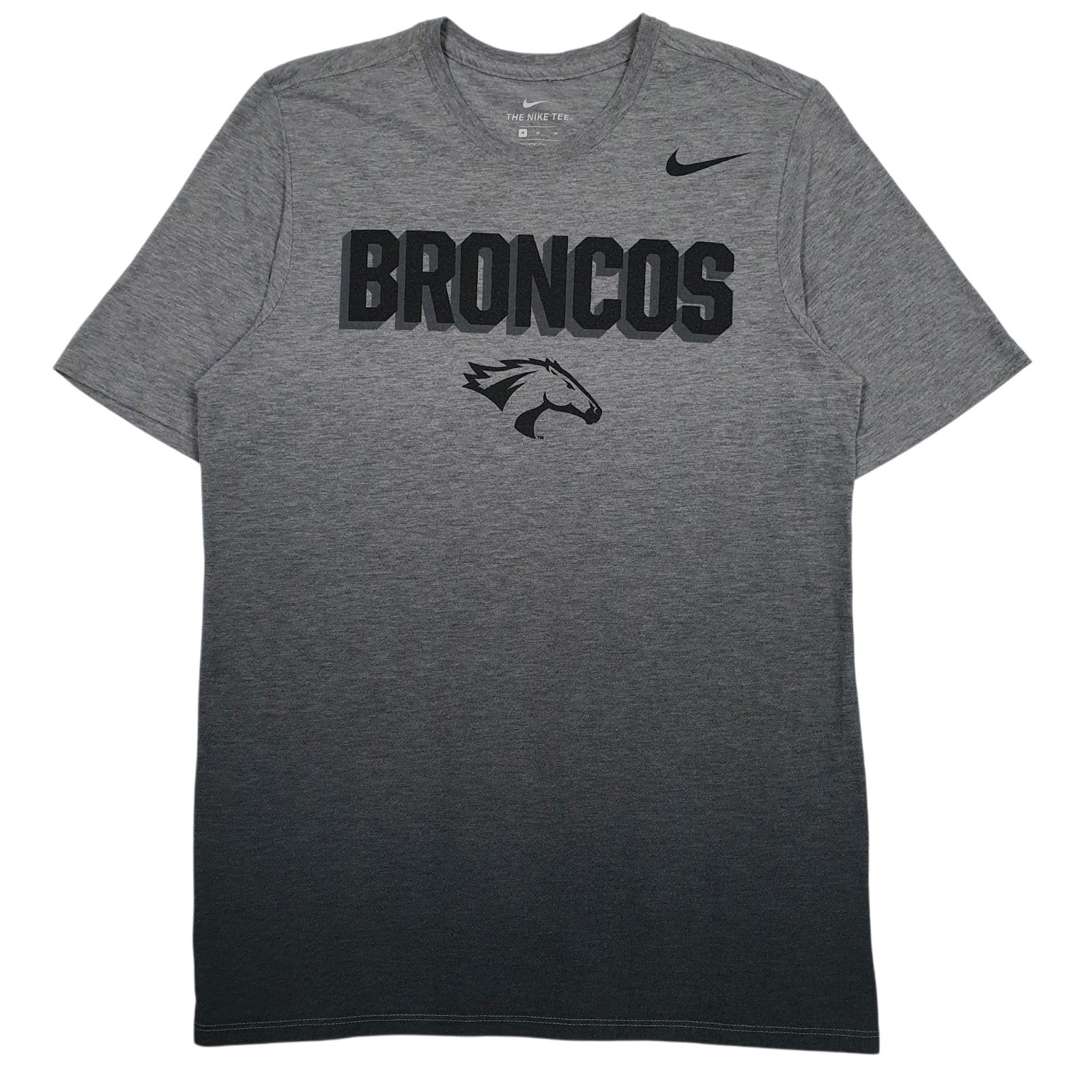 Mens Grey Nike NFL Denver Broncos Short Sleeve T Shirt