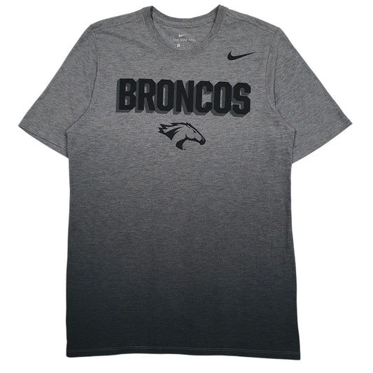 Mens Grey Nike NFL Denver Broncos Short Sleeve T Shirt