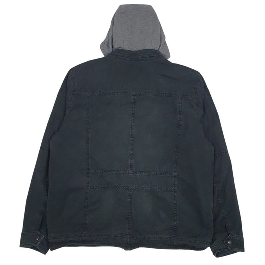 Mens Black Levis Fleece Lined  Coat