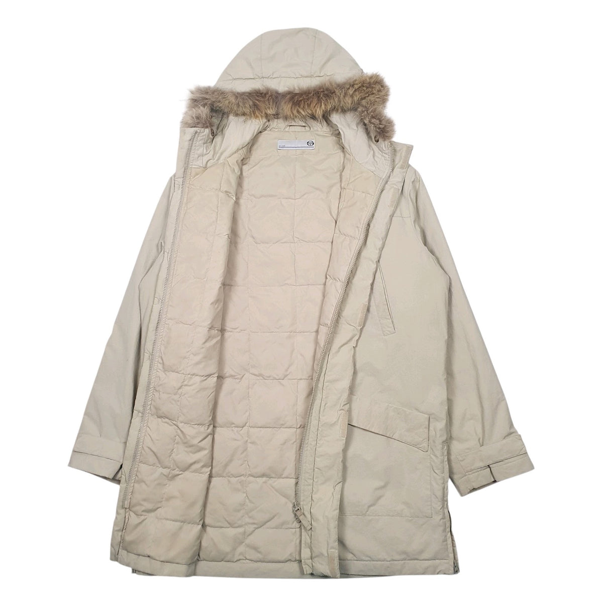 Womens Beige Sergio Tacchini Padded Longline  Coat