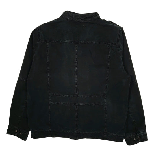 Mens Black Levis Bomber Type 3 Trucker Sherpa Lined Windbreaker  Coat