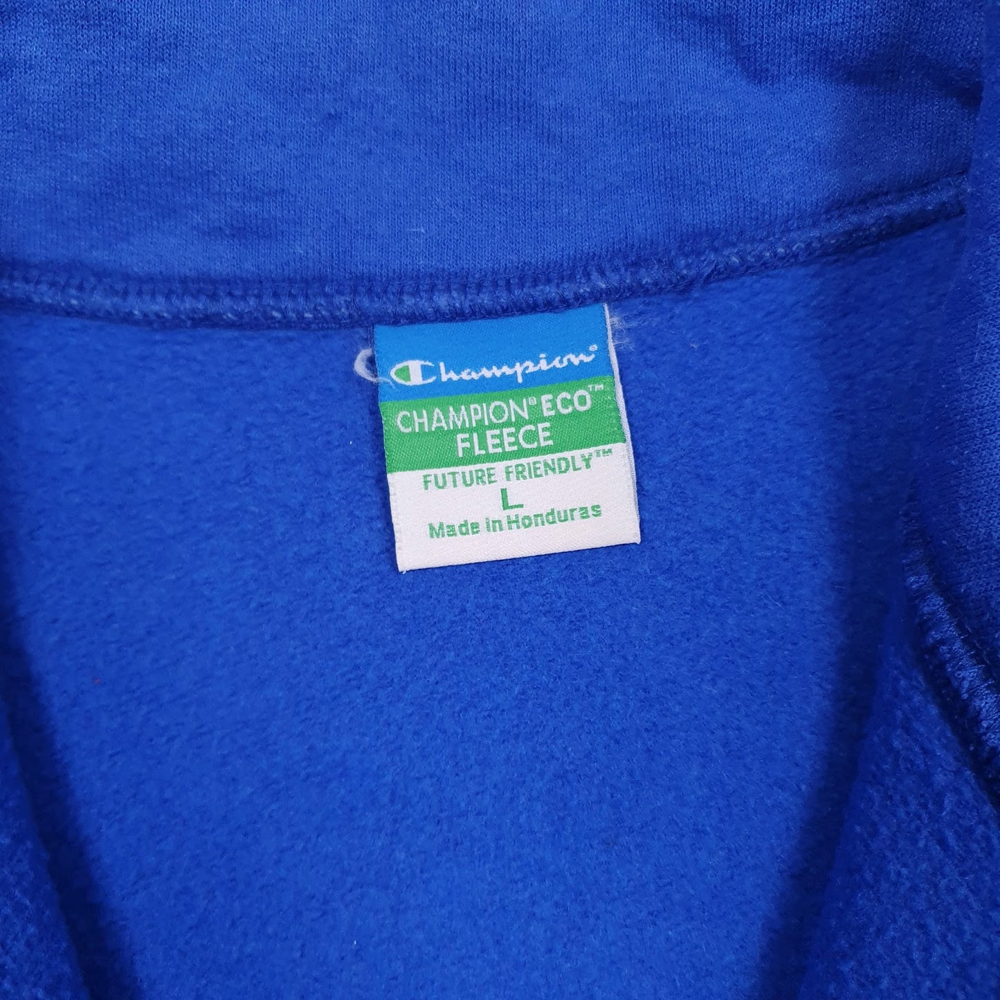 Mens Blue Champion Miami Dade College Quarter Zip Jumper
