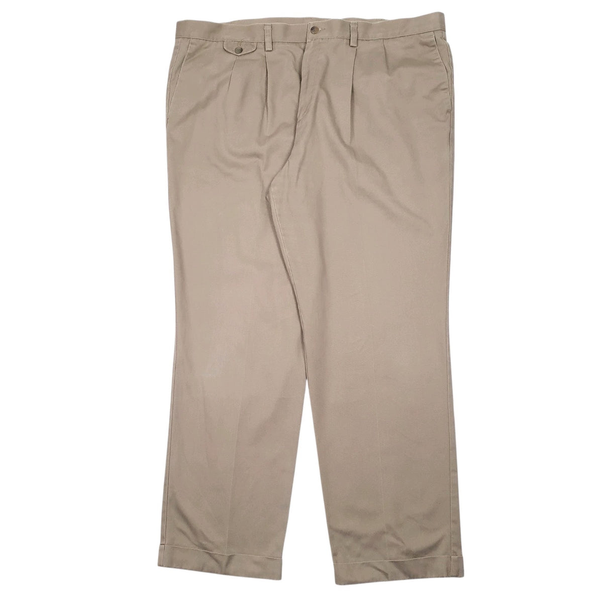 Mens Brown Dockers Pleated Chino Trousers