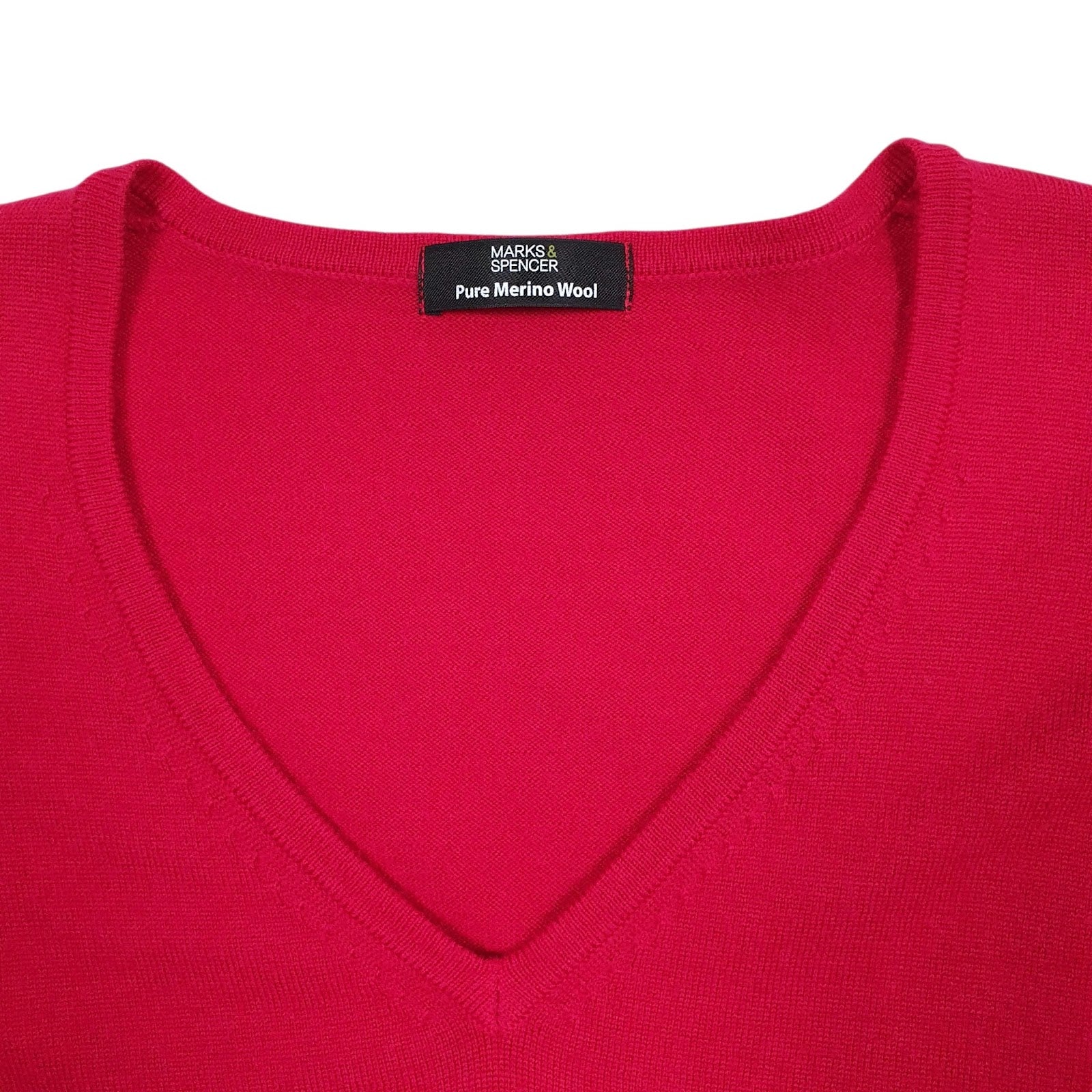 Womens Pink M&S  V Neck Jumper