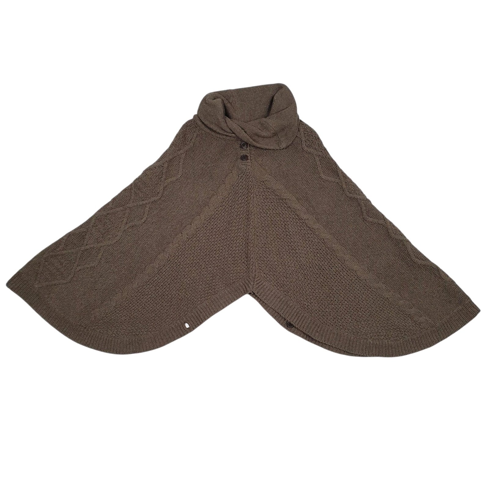 Womens Brown Joules Poncho Knitwear Shoal Neck Jumper