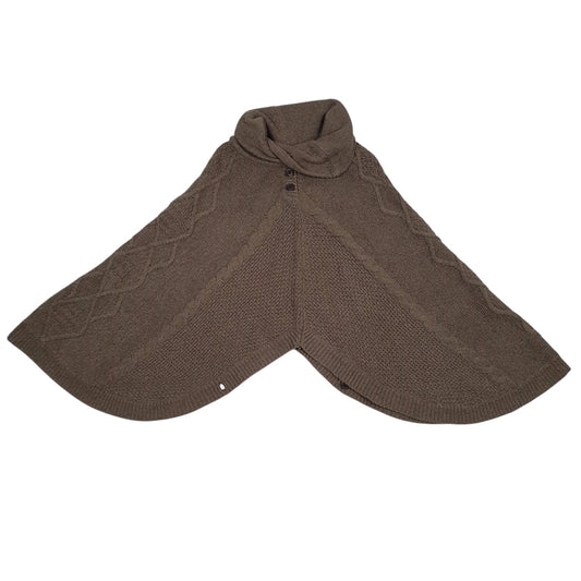 Womens Brown Joules Poncho Knitwear Shoal Neck Jumper