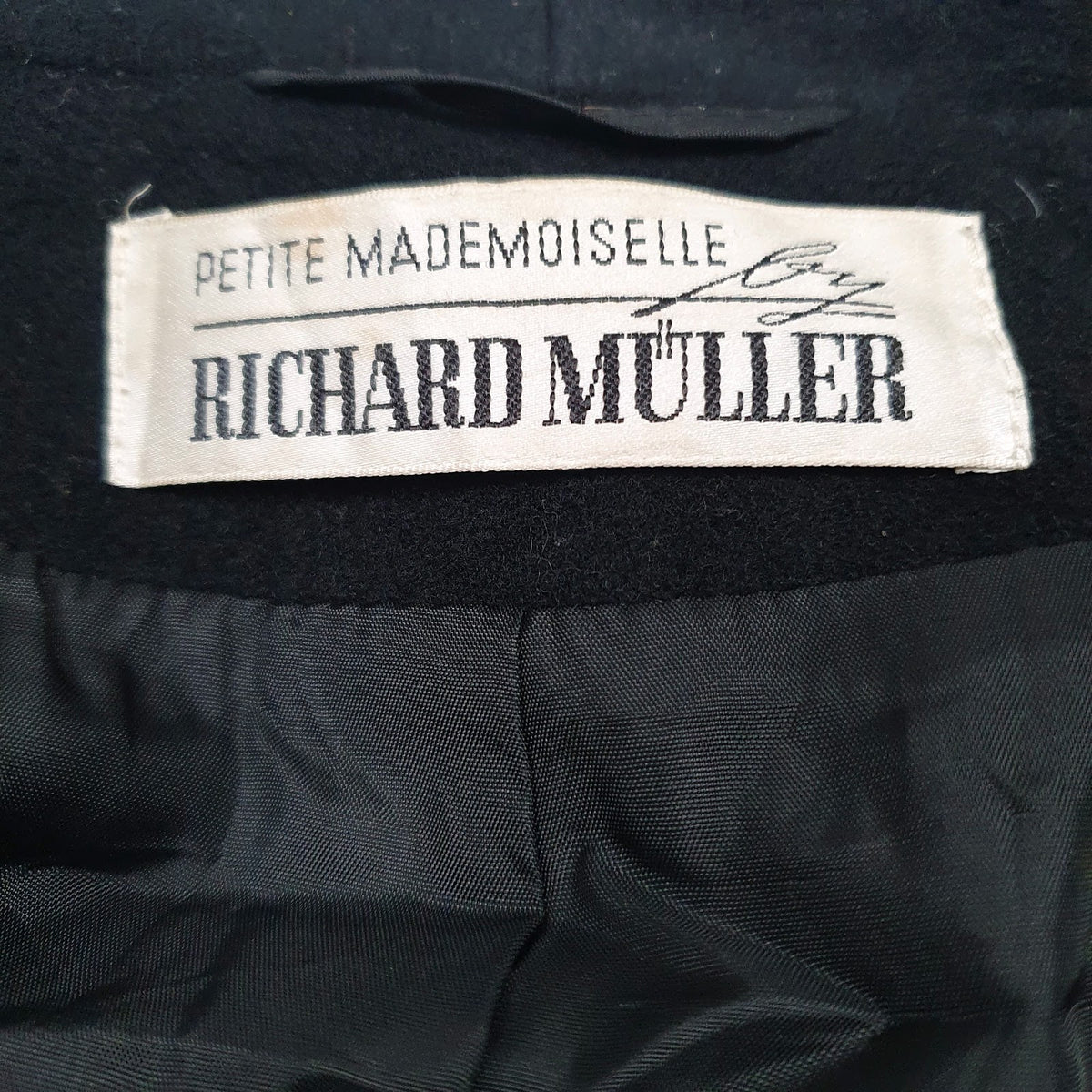 Womens Black Richard Muller Vintage  Coat