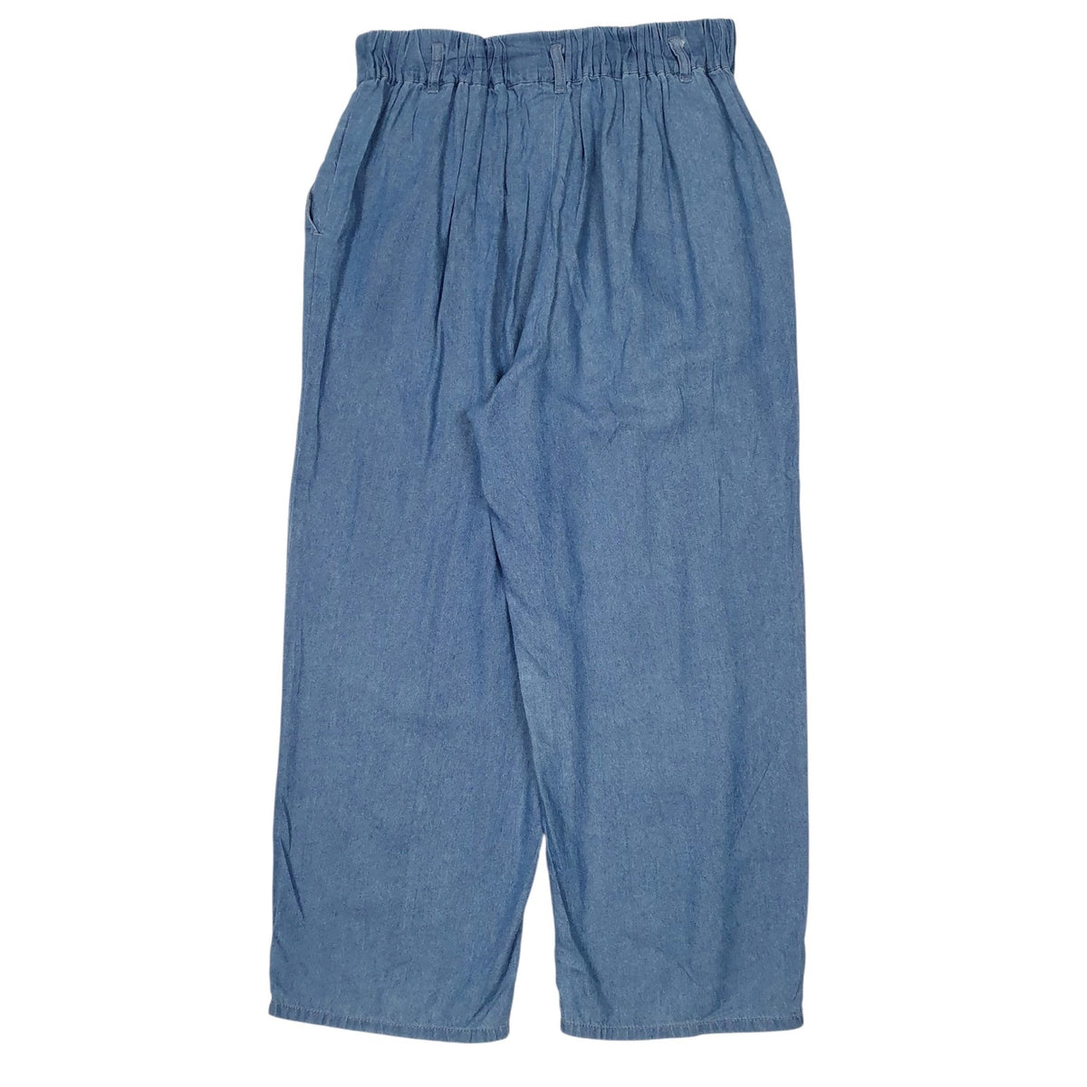 Womens Blue Mixthr Pleated  Trousers