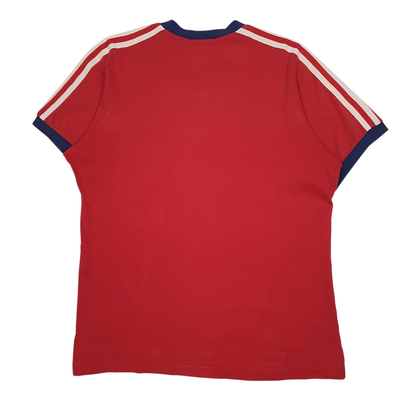 Mens Red Adidas Vintage 00s  T Shirt