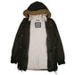 Mens Green Levis Sherpa Lined Military  Coat