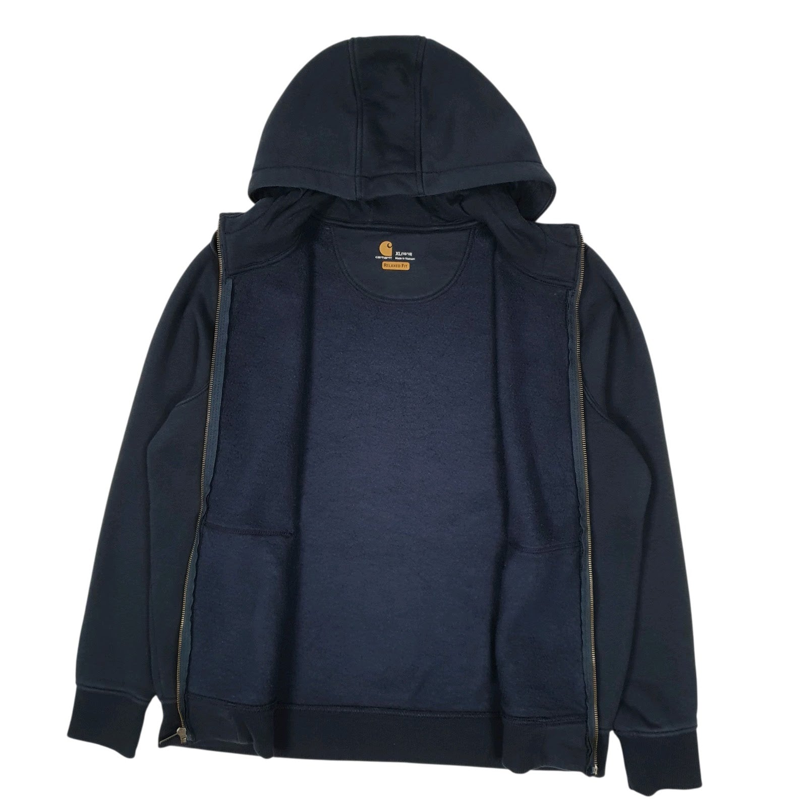 Womens Navy Carhartt Hoodie Full Zip Jumper