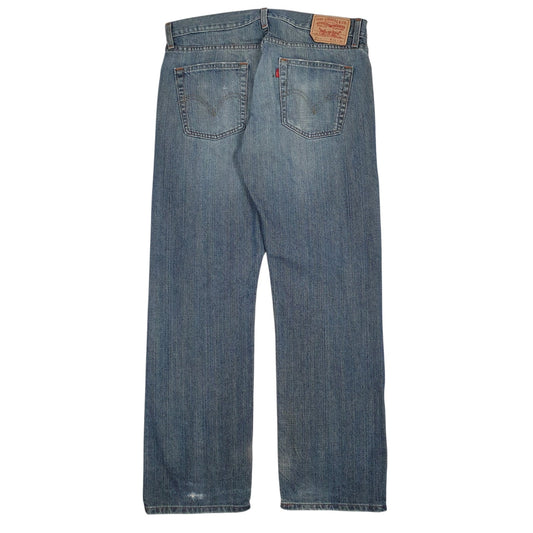 Mens Blue Levis Distressed  Jeans