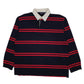 Mens Navy Christopher Rand Rugby Vintage 90s Long Sleeve Polo Shirt